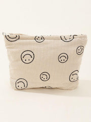 Zenana Corduroy Smile Clutch Bag