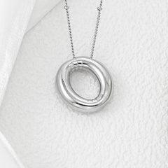 Copper Bubble Letter Pendant Necklace - Admiresty