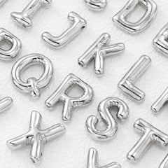 Copper Bubble Letter Pendant Necklace - Admiresty
